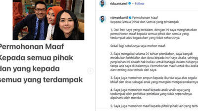 Lisa Mariana, Aura Kasih Hingga Perceraian Tekan Elektabilitas Ridwan Kamil Sepanjang 2025