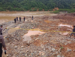 Satgas Anti Illegal Mining Bergerak, Lokasi PETI di Solok Selatan Dipasang Police Line