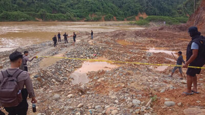 Satgas Anti Illegal Mining Bergerak, Lokasi PETI di Solok Selatan Dipasang Police Line