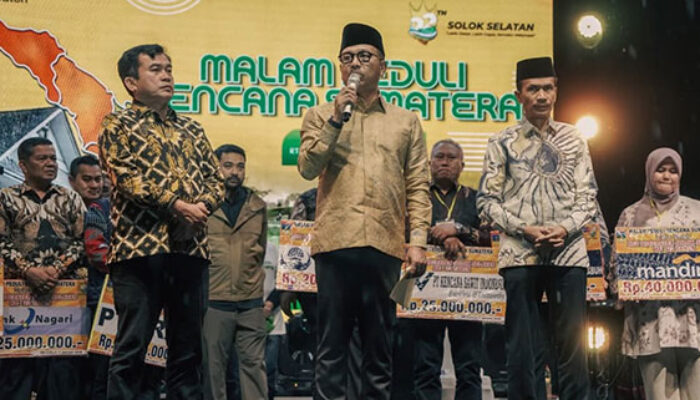 Penggalangan Dana Peduli Bencana Hidrometeorologi di HUT ke-22 Solok Selatan Tembus Rp1 Miliar Lebih