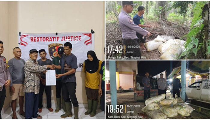 Polsek Singingi Hilir Tindaklanjuti Laporan 110 Dugaan Penggelapan Berondolan Sawit