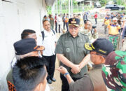 Sestama Didampingi Wabup Tinjau Pembangunan Huntap dan Huntara