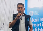 Evi Yandri Hadiri HUT ke-7 GEKRAFS di Huntara Limau Manis, Dorong Kepedulian untuk Warga Terdampak Bencana
