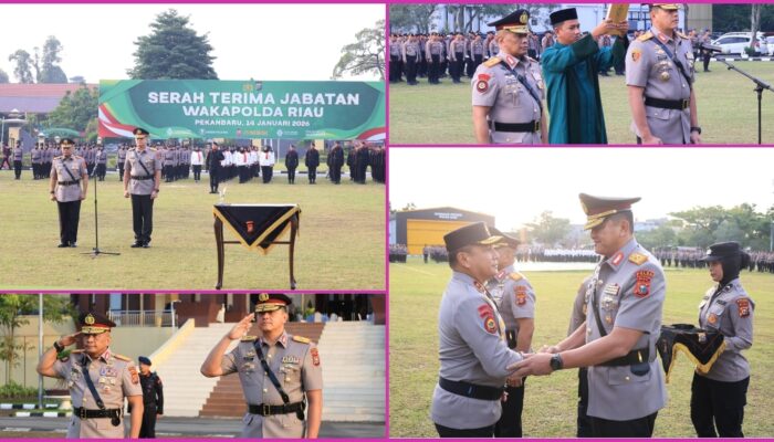 Kapolda Riau Pimpin Sertijab, Wakapolda Resmi Dijabat Brigjen Hengki Haryadi