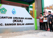 Gedung Baru KUA Sangir Balai Janggo Diresmikan, Wabup Yulian Efi: Perkuat Pelayanan Keagamaan dan Ketahanan Keluarga