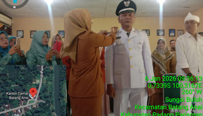 Kepala Dinas DPMD Padang Pariaman Lantik Yudy Wiradinata sebagai Pj Wali Nagari Sungai Buluh Selatan