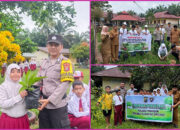 Hijaukan Sekolah dan Desa, Polsek Jajaran Polres Kuansing Perkuat Green Policing