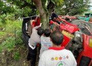 Tabrakan Keras di Jalur Ngawi–Mantingan, Truk Telur Hantam Dump Truck Saat Menyalip