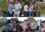 Remaja Masjid Miftahul Jannah Bagikan Takjil untuk Masyarakat di Simpang Kantor Desa Sipora Jaya