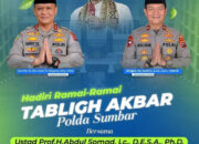 Polda Sumbar Gelar Tabligh Akbar Bersama Ustadz Abdul Somad di Masjid Raya Syekh Khatib Al-Minangkabawi