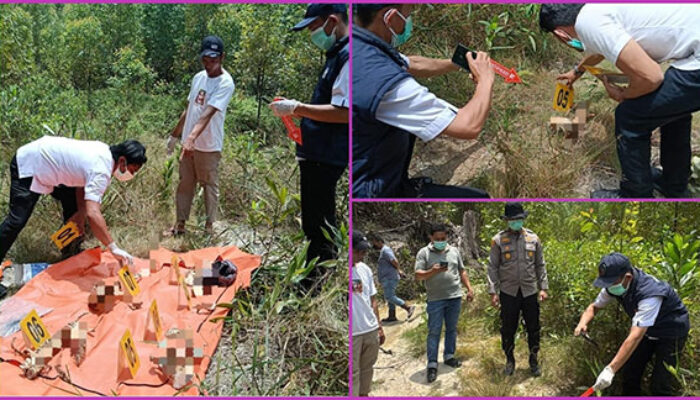 Polsek Singingi Hilir Tangani Penemuan Kerangka Manusia di Areal PT RAPP