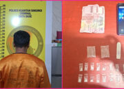 Tim Elang Kuanta Polres Kuansing Tangkap Pengedar Sabu di Sungai Jering, 18 Paket Diamankan