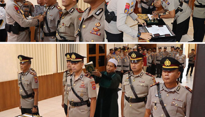Pimpin Sertijab Kabag SDM, Kasat Intelkam, dan Kapolsek Sikakap, Kapolres Mentawai: Jabatan Adalah Amanah