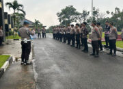 Apel Pengecekan Personel Ops Ketupat LK-2026, Polres Kuansing Pastikan Kesiapan Pengamanan Idul Fitri