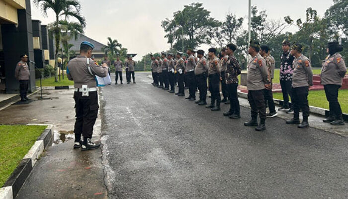 Apel Pengecekan Personel Ops Ketupat LK-2026, Polres Kuansing Pastikan Kesiapan Pengamanan Idul Fitri