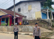 Personel Pos Pam Pasar Inuman Laksanakan Pengaturan Lalu Lintas, Antisipasi Laka dan Pelanggaran