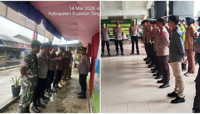 Polres Kuansing Laksanakan Apel Pengecekan Personel Ops Ketupat Lancang Kuning 2026