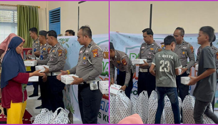 Satlantas Polres Kuansing Gelar Ramadhan Berbagi di Panti Asuhan Putri ‘Aisyiyah