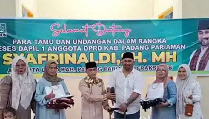 Syafrinaldi DPRD Padang Pariaman Serap Aspirasi Ibu PKK dan Tokoh Adat Koto Panjang Barat