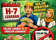 THR Wajib Dibayar Penuh H-7 Lebaran, Jangan Coba-Coba Dicicil