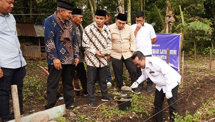 Bupati Eka Putra Apresiasi Perantau G3AD Pembangunan Rumah Layak Huni