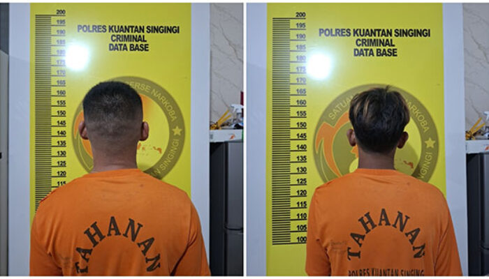 Polsek Kuantan Mudik Ungkap Peredaran Sabu di Desa Sungkai, Dua Pengedar Diamankan