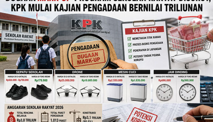 Dugaan Mark-Up Program Sekolah Rakyat Disorot, KPK Mulai Kajian Pengadaan Bernilai Triliunan