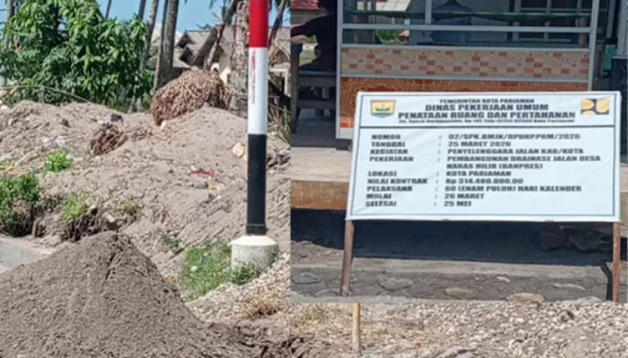 Misteri Proyek Drainase Rp314 Juta di Pariaman, Nama Rekanan Hilang dari Plang, Pengawasan PUPR Dipertanyakan
