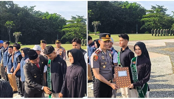 Apel Satgas Anti Narkoba dan Pengukuhan Duta Anti Narkoba Polres Kuansing