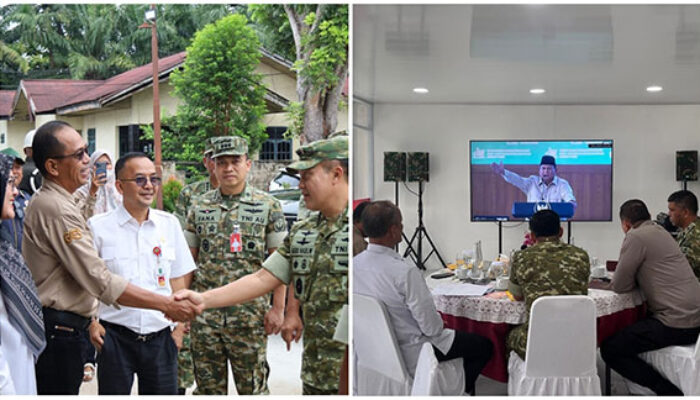 Pangdam XIX Tuanku Tambusai Hadiri Vidcon Nasional Peresmian 1.061 KDKMP Dipimpin Presiden RI