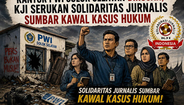 Perusakan Kantor PWI Solok Selatan Dinilai Teror terhadap Pers, KJI Desak Polisi Bongkar Aktor Intelektual