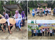 Polisi Cinta Petani, Polsek Singingi Hilir Dukung Program ASTA CITA Presiden RI, Tanam Bibit Jagung Pipil di Desa Bukit Raya