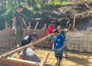Dandim 0319 Mentawai Tinjau Pengerjaan Jembatan Penghubung Bukit Pamewa–Betumonga