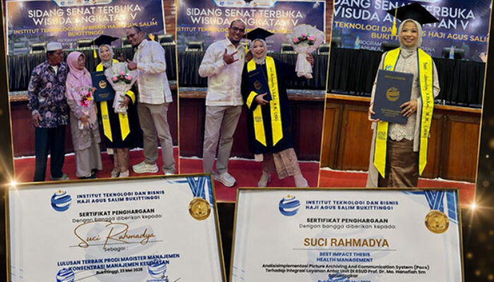 Di Tengah Peran sebagai ASN, Istri dan Ibu Tiga Anak, Suci Rahmadya Raih Predikat Lulusan Terbaik ITB-HAS Bukittinggi