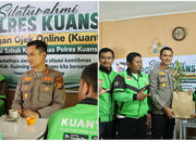 Kapolres Kuansing Jalin Silaturahmi dengan Ojek Online Kuantar, Perkuat Peran Sebagai Sabuk Kamtibmas