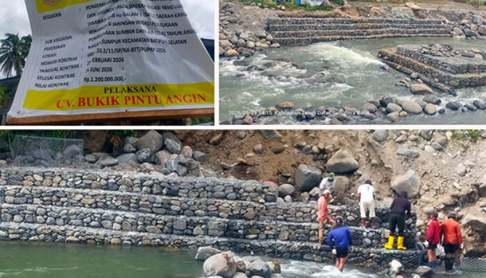 Proyek Irigasi Rp1,2 Miliar di Batipuh Selatan Disorot, Pekerja Diduga Tanpa APD dan Pengawasan Minim