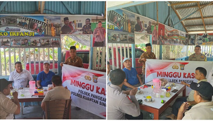 Melalui Minggu Kasih, Polsek Pangean Perkuat Kedekatan dengan Masyarakat Desa Sako