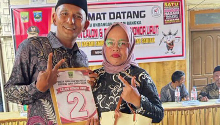 Jefri Idrus Kantongi Nomor Urut 2, Siap Bawa Perubahan untuk Nagari Ambuang Kapua Sungai Sariak