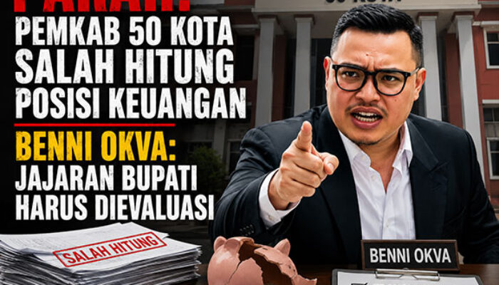 Parah! Pemkab 50 Kota Salah Hitung Posisi Keuangan. Benni Okva: Jajaran Bupati Harus Dievaluasi