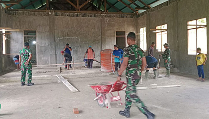 Rehabilitasi Gereja Elbetel Dikebut, Satgas Karya Bakti TNI AD Perkuat Kehadiran di Pedalaman Mentawai