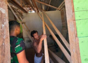 Satgas Karya Bakti TNI AD Masuki Tahap Finishing RTLH Milik Ivan Laiya di Desa Takuman