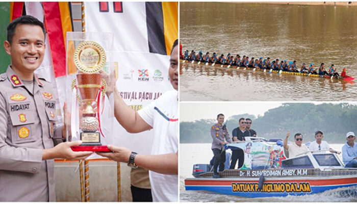 Kapolres Kuansing Hadiri Final Festival Pacu Jalur Event Kebudayaan Rayon I Kecamatan Inuman Tahun 2026