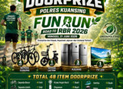 Polres Kuansing Fun Run Road to RBR 2026, Puluhan Doorprize Menanti