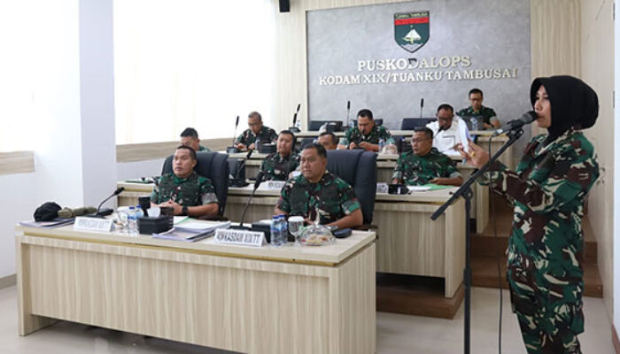 Kodam XIX Tuanku Tambusai Perkuat Kesiapsiagaan Karhutla, Pangdam Pimpin Langsung TFG Virtual