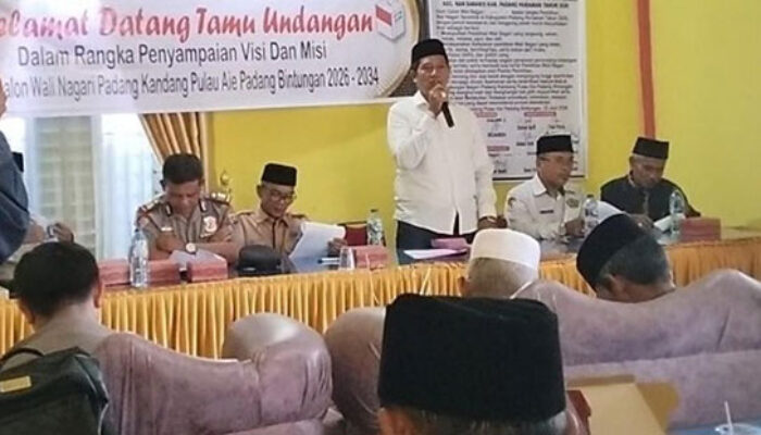 Danil Nomor Urut 1: Bawa Visi Nagari Maju Adil Sejahtera, Pilwana Padang Kandang Pulau Aie Berjalan Damai