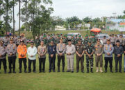 Kapolres Kuansing Pimpin Apel Gelar Pasukan Pengamanan MTQ XLIV Provinsi Riau dan Pacu Jalur Rayon II Tahun 2026