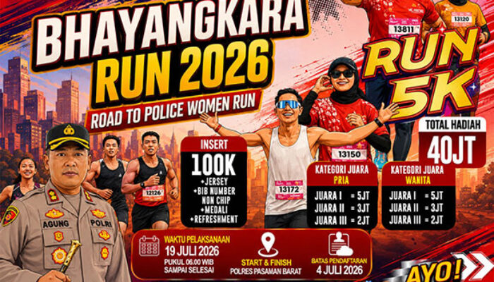 Bhayangkara Run 2026 Siap Digelar di Pasaman Barat, Total Hadiah Rp40 Juta Menanti Pelari Terbaik