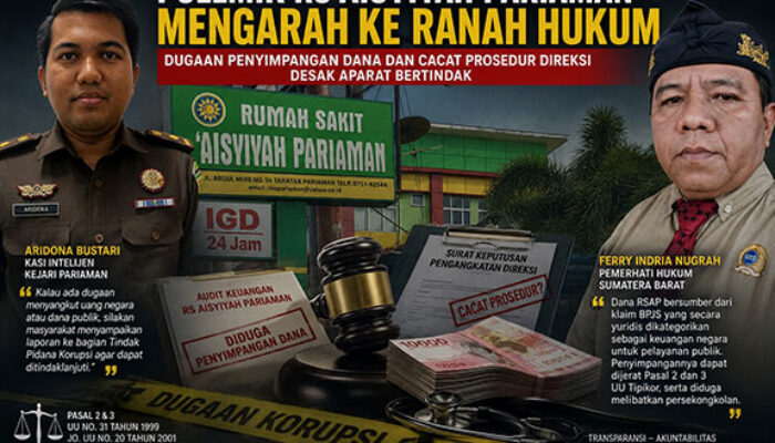 Polemik RS Aisyiyah Pariaman Mengarah ke Ranah Hukum, Desak APH Bertindak