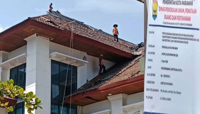 Proyek Rehabilitasi Balai Kota Pariaman Rp1,58 Miliar Disorot, Pengawasan dan K3 Hanya Slogan