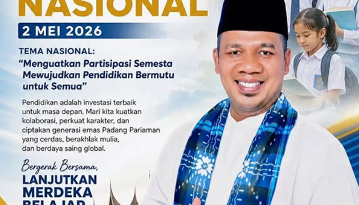 Hardiknas 2026, Ketua DPRD Padang Pariaman Serukan Pendidikan Berkualitas dan Merata hingga ke Nagari